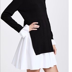 Knit shirt combo dress NWT
